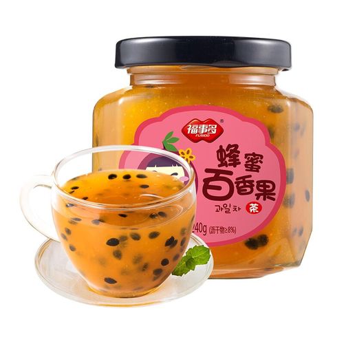 福事多蜂蜜百香果茶柚子蓝莓红枣茶240g冲饮果汁水果茶饮料 240g1瓶百